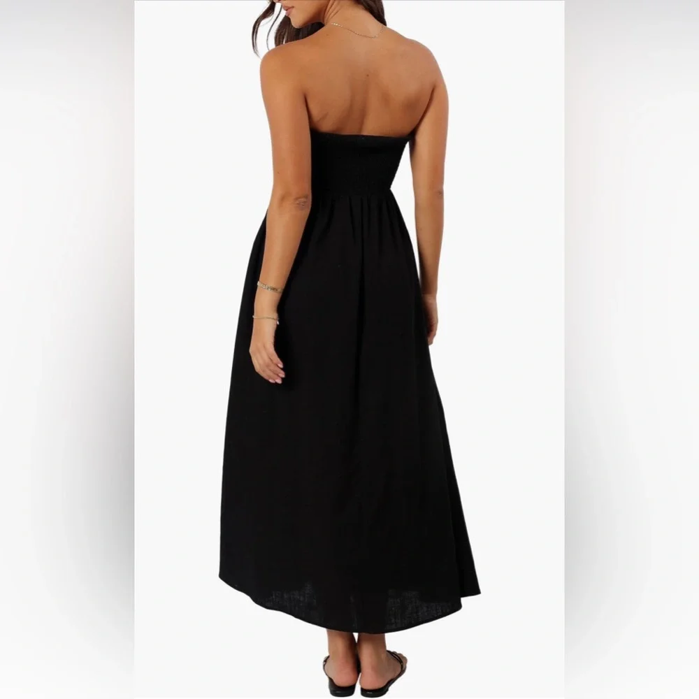 Petal & Pup Black Strapless Maxi Dress - Picture 6 of 7